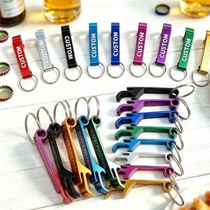 Porte-clés décapsuleur en métal personnalisé, décapsuleur en aluminium pour bière, promotionnel, avec votre logo, décapsuleur porte-clés personnalisé - Product Image 1