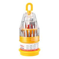 Kit de tournevis multifonction 31-en-1 avec poignée en PP, outils magnétiques isolés en acier au carbone, outil de réparation de téléphone à tête cruciforme