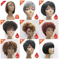 Nouveautés en gros : Perruque synthétique Kanekalon Afro avec bandeau, extension de cheveux, perruque naturelle, dreadlocks dures, fausses locks