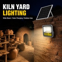 Lampu Sorot Tenaga Surya Daya Tinggi 100W Langsung dari Pabrik, Tahan Air IP65, Hemat Energi, untuk Stadion, Konstruksi, dan Luar Ruangan