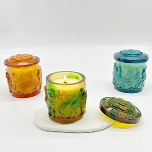 Taza de cristal para aromaterapia, adorno de decoración interior, vela de fragancia de cera de soja, regalo de gama alta - Product Image 3