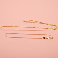 18 pouces en laiton réglable boîte chaîne collier 14K or universel aiguille chaîne bracelet pour la fabrication de bijoux