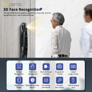 Fully Automatic <strong>3D</strong> Face Recognition Door Lock Electronic Digital Biometric <strong>Fingerprint</strong> Smart Gate Lock With Facial Scan for Home - Product Image 4