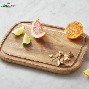 Vente en gros d'usine de planche à découper en bois d'acacia évier personnalisé planche à découper en bois massif plateau de nourriture supplémentaire pour bébé - Product Image 4