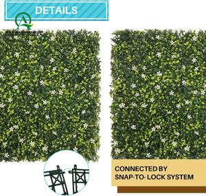 20 "X 20" Buis Artificiel <span class=keywords><strong>Jasmin</strong></span> Panneau de Clôture Lierre Clôture Intimité Topiaire Haie Clôture Herbe Mur Toile de Fond pour Balcon Patio - Product Image 2