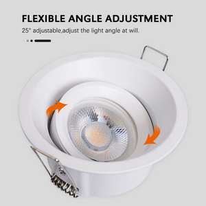 Chiếu sáng trong nhà Die-Casting Alu đèn có thể điều chỉnh lõm chống chói trần ánh sáng LED Spotlight bề mặt được gắn <span class=keywords><strong>Downlight</strong></span> - Product Image 2