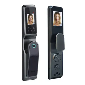 RSH Wifi Tuya App חכם דלת מנעול עם מצלמה ואודיו ביומטרי מנעול טביעת אצבע דיגיטלית Keyless נעילה