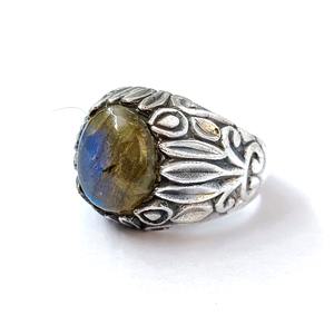 Bague en labradorite, argent sterling 925, bague en pierre précieuse, labradorite, collection artisanale, bagues fines, bijoux en argent, prix de gros - Product Image 2