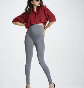 OEM funzionale senza cuciture abbigliamento premaman morbido nylon elasticizzato spandex sotto Leggings antiurto sopra la pancia <span class=keywords><strong>collant</strong></span> da allenamento attivo per la <span class=keywords><strong>gravidanza</strong></span> - Product Image 3