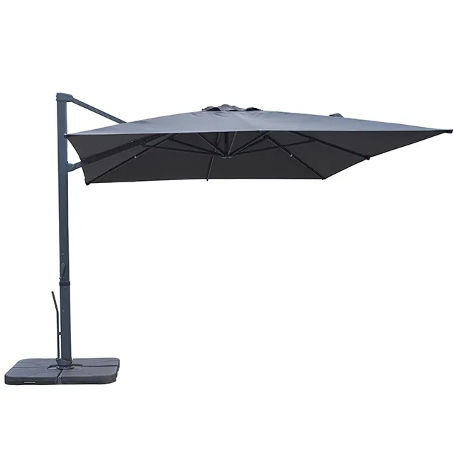 3x4M Sun Protection Waterproof Aluminum Garden Parasols Outdoor Large restaurant cafe umbrella