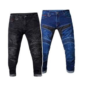 Lightweight Breathable Solid Denim Mid Straight Knitted <b>Jeans</b> <b>Men</b> Customized Color Logo Casual Spring/Summer/Autumn Cotton - Product Image 1