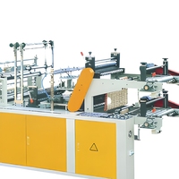Machine de fabrication de sacs de courses en plastique à double étage GBDR-500/600, contrôlée par ordinateur, avec moteur et impression multicolore de haute qualité