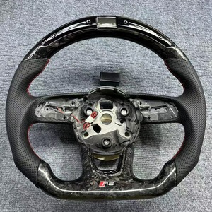 Volante de Fibra de Carbono Brillante YTcarbon de Envío Rápido para <span class=keywords><strong>Audi</strong></span> Q7 4L Q8 4M <span class=keywords><strong>E</strong></span>-<span class=keywords><strong>Tron</strong></span> <span class=keywords><strong>Sportback</strong></span> - Product Image 3