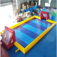 Terrain de football gonflable amusant en PVC / Piste de glisse aquatique avec pompe et kit de réparation pour usage extérieur Marque IFUN