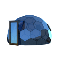 Dôme géodésique hexagonal moderne, facilement assemblable, pour jardin extérieur, chambre à bulles, chambre étoilée, serre étanche, véranda
