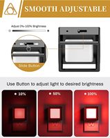 Veilleuse LED Moderne ZHILAI RED Mini à Capteur de Lumière, Intensité Variable, Allumage Crépusculaire, Idéale pour Chambre de Bébé et Salle de Bain