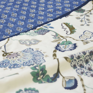 Fait à la main bonne qualité Indigo coton brume tout imprimé Double réversible Dohar couette 90*115 pouces pour une utilisation en hôtel cousu à la main - Product Image 1