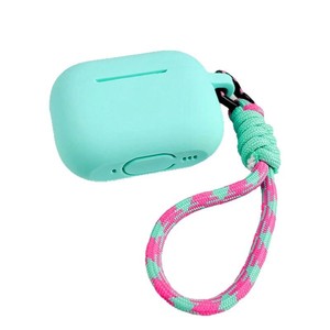 Pendentif en forme de cœur en gel de silice bleu-vert pour étui d'écouteurs antichoc, adapté au Pro2 - Product Image 4