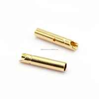 Conectores Banana GC2011-F/M de 2.0mm Chapados en Oro, Macho y Hembra, Conectores Dorados GC2011