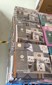 <span class=keywords><strong>Set</strong></span> di <span class=keywords><strong>Lenzuola</strong></span> in <span class=keywords><strong>Cotone</strong></span> 8 Pezzi Misura King Size con Tende, Vendita all'Ingrosso - Product Image 2