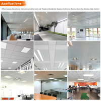 Pas cher 2x4 24x48 pouces argent lisse Certainteed décoré Rectangle faux carreaux de plafond en aluminium conceptions pour Hall