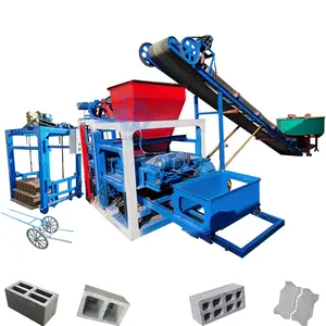 Máquina automática para hacer bloques de hormigón, máquina para hacer ladrillos huecos de cemento, maquinaria para hacer ladrillos de hormigón en Tanzania