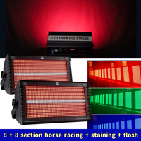 Projecteur stroboscopique LED RGB 1000W pour scène, effet de teinture course de chevaux, contrôle DMX, pour DJ, discothèque, bar, fête, éclairage de scène