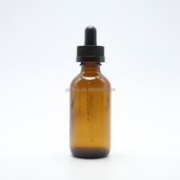 Bouteille ronde en verre, abricot Boston, pipette académique