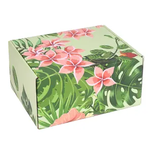 Гавайские коробки для доставки цветов, Гавайские подарочные коробки с цветами, маленькие картонные гофрированные почтовые ящики, коробки для доставки для малого бизнеса