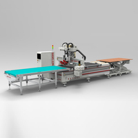 Table de chargement et déchargement automatique de haute qualité pour machine CNC de travail du bois, routeur CNC à servomoteur pour la production de meubles en série
