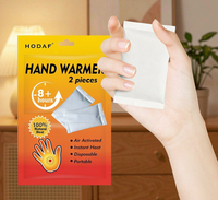 Vente en gros de chauffe-mains personnalisés Hodaf, activés par l'air, patchs chauffants portables certifiés CE, jetables, longue durée, pour l'hiver, OEM ODM