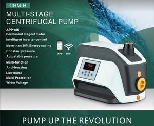 インテリジェントインバータースマートCHM4-2H多段遠心式ウォーターポンプSS304永久磁石モーター搭載Wifi制御モバイルアプリ対応 - Product Image 3