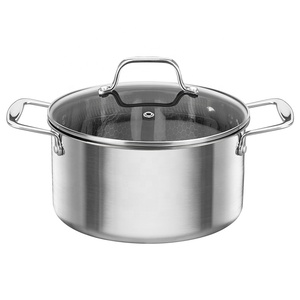 Multifunctional Home Kitchen Skillet 3 Layers 304 Stainless Steel Nonstick Honeycomb <strong>Frying</strong> <strong>Pan</strong> - Product Image 5