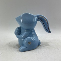 Mousseur d'eau en céramique de lapin avec décoration, 1 pièce, assortie d'œuf