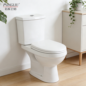 WC in <span class=keywords><strong>Ceramica</strong></span> Moderno a Due Pezzi con Scarico Lento a Doppio Flusso e Sistema Washdown per Hotel e Ville - Product Image 2