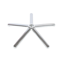 Base de chaise pivotante en gros Pièces métalliques de base Base de roue Chaise de visiteur de jeu de bureau Base de fer Fauteuil pivotant personnalisable moderne