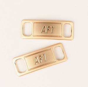 Etiquetas de Metal para Zapatos, Etiquetas de Metal para <span class=keywords><strong>Cordones</strong></span>, Cierres de <span class=keywords><strong>Cordones</strong></span> para <span class=keywords><strong>Af1</strong></span>, Dijes para <span class=keywords><strong>Cordones</strong></span>, Dijes para Zapatillas - Product Image 1