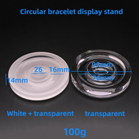 Support de Présentation Carré en Acrylique Transparent Personnalisable pour Bracelets, Organisateur de Joncs, Présentoir à Bijoux, Accessoire