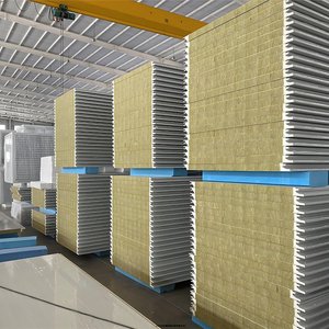 Panel <span class=keywords><strong>de</strong></span> Pared Sándwich <span class=keywords><strong>de</strong></span> Lana <span class=keywords><strong>de</strong></span> Roca con Revestimiento <span class=keywords><strong>de</strong></span> Poliuretano HUANYA, Núcleo Ignífugo <span class=keywords><strong>de</strong></span> 50 mm, Garantía <span class=keywords><strong>de</strong></span> 5 Años para Uso en Almacenes - Product Image 5