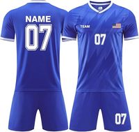 Ensemble de vêtements de football personnalisables à séchage rapide, uniforme unisexe respirant, maillots de football avec logo par sublimation, maillot d'équipe personnalisé 2026
