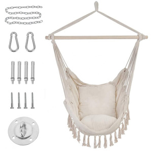 Jardín <span class=keywords><strong>Patio</strong></span> Macrame hamaca colgante columpios para adultos interior - Product Image 4
