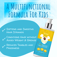 Label pribadi pelembap rambut Gel kelapa Formula nutrisi organik Vegan hidrasi untuk bayi anak-anak untuk kulit kepala kering