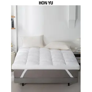 Hotelcollectie-5 Inch Ganzenveer En Polyester Mix Matras Vulling 2500gsm Extra Dikke Matras Topper Voor Thuis