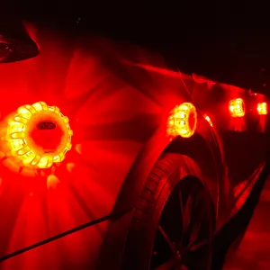 DK Lampu LED Suar Darurat Mobil, Lampu Peringatan Suar Pinggir Jalan dengan Magnet