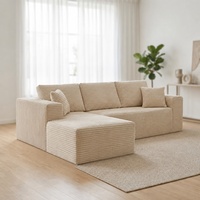 Ensemble de canapés modulaires en forme de L, confortables, compressés sous vide, avec mousse à mémoire de forme, pour hôtel