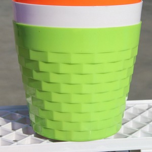 Creative Simple Round Green Plant <strong>Pot</strong>, Multicolor Plastic PP Flower Planter, Minimalist Desktop Decor <strong>Smart</strong> Home Products - Product Image 5