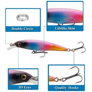Señuelo duro de ABS blanco con cuentas de sonido, 9cm/7.2g, para pesca de lucioperca, lubina, peces de agua dulce, lubina, carpa, Luo Fei - Product Image 4