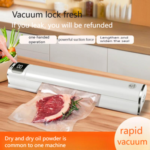 Machine d'emballage sous vide alimentaire à affichage numérique étanche, petite machine de scellage automatique multifonctionnelle en plastique - Product Image 4