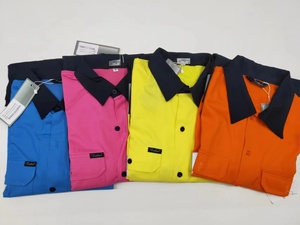 Zuolaya Camicia da Lavoro a Maniche Lunghe 100% Cotone <span class=keywords><strong>Alta</strong></span> Visibilità Gialla ANSI Classe 2 <span class=keywords><strong>Abbigliamento</strong></span> Riflettente di Sicurezza per Uomo <span class=keywords><strong>Abbigliamento</strong></span> da Lavoro per Miniera - Product Image 6