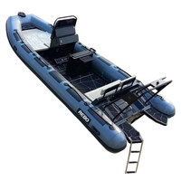 Bateau pneumatique RIB ORCA Hypalon/PVC de 21,6 pieds (660 cm) en aluminium, haute performance, pour la famille, à vendre